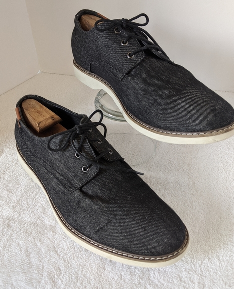 Men’s Sonoma Sawyer Oxfords Black Denim Si… - Picture 2 of 8